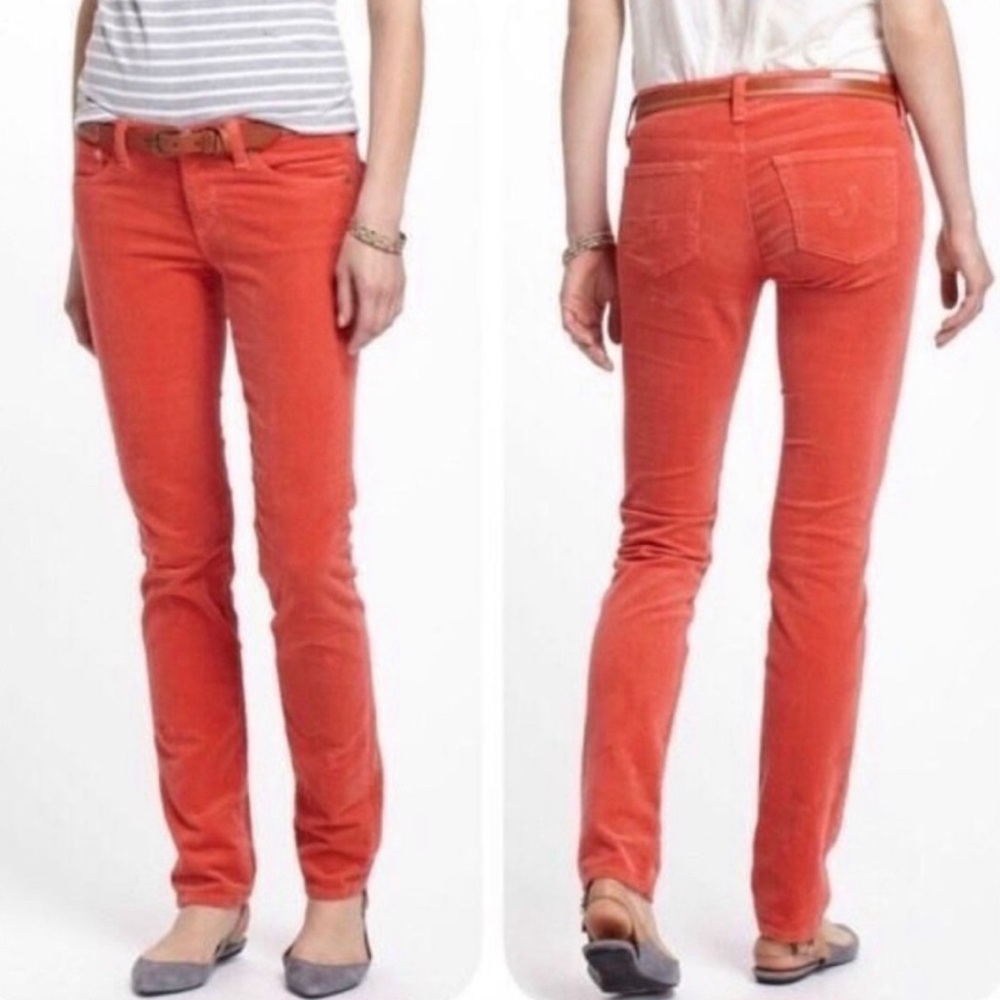 AG Stevie Orange Corduroy Pants